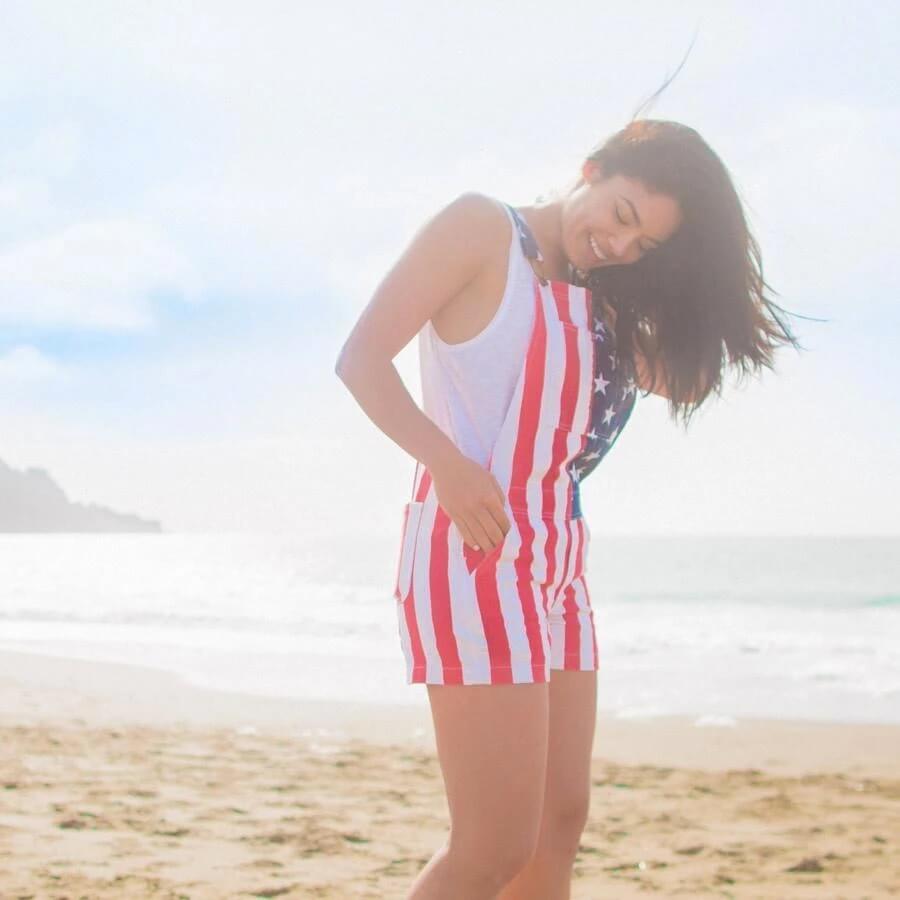 American Flag Overalls Shorts - Your Best Shorts for July 4th