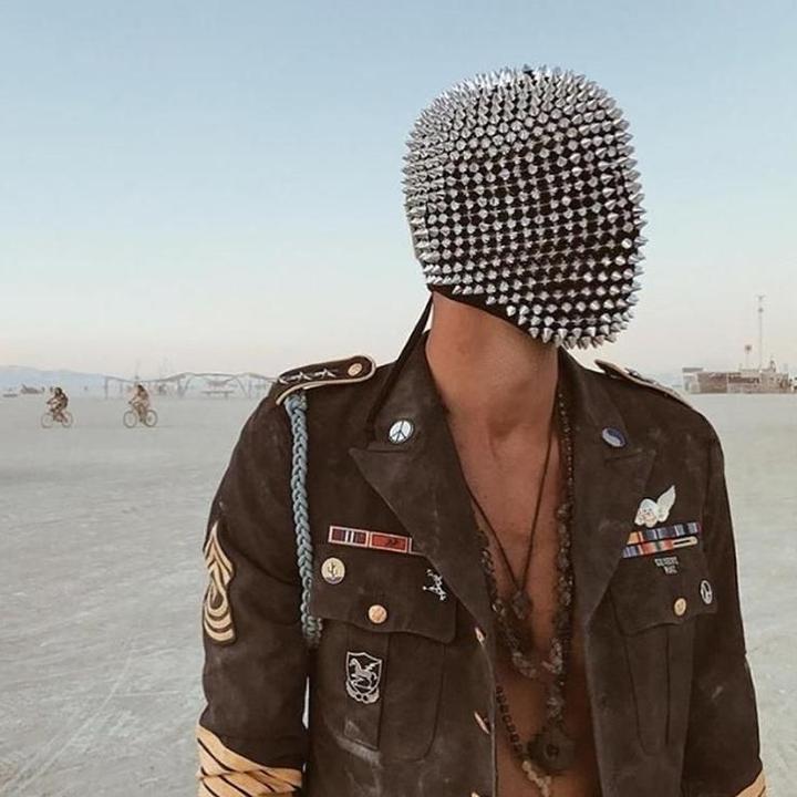 Studded Spikes Full Face Jewel Margiela Mask (Halloween, EDM, Cosplay, Rave, Party, Movie)