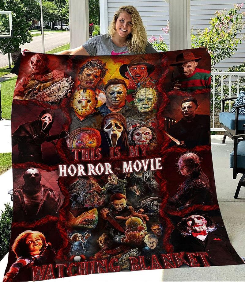 This Is Horror Movie Watching G007 Premium Blanket