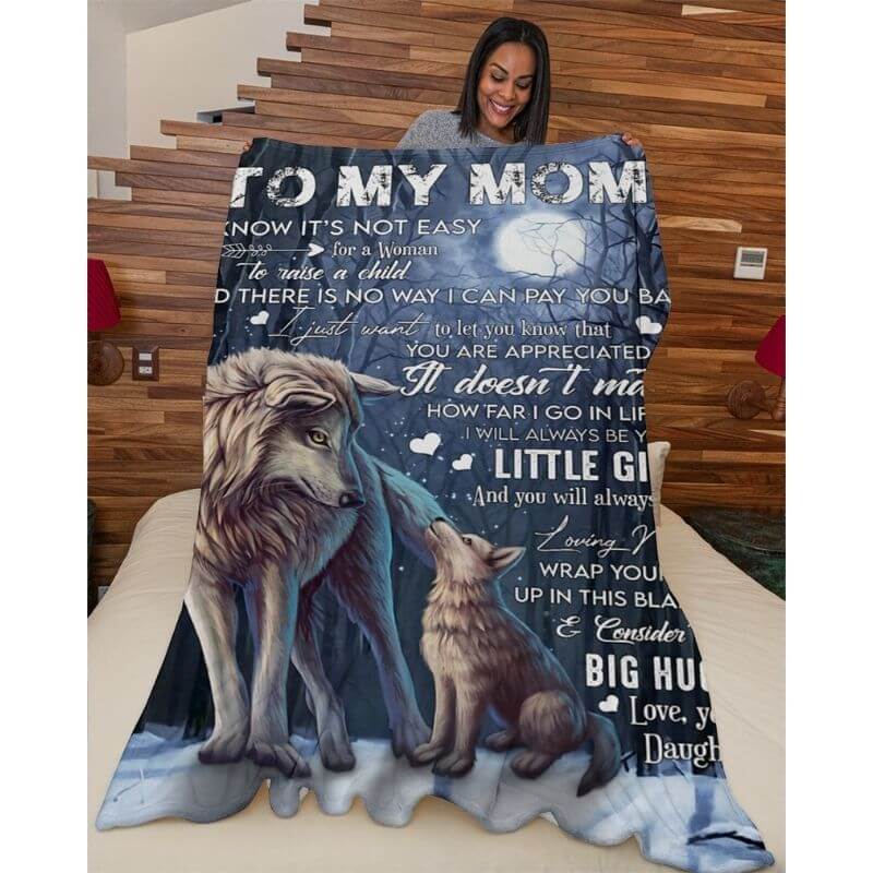 To My Mom - From Daughter - A371 - Premium Blanket