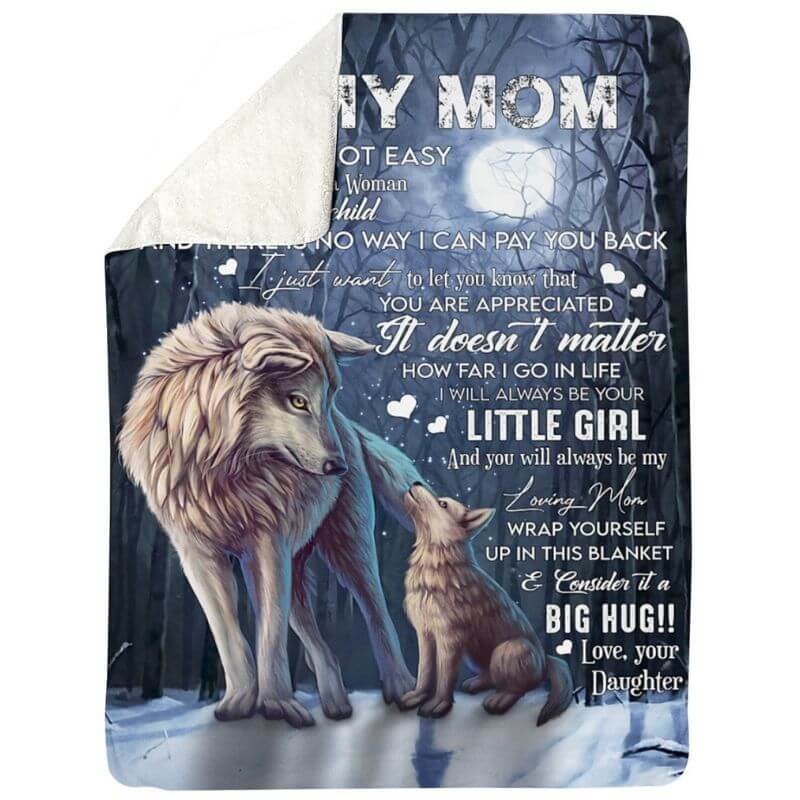 To My Mom - From Daughter - A371 - Premium Blanket