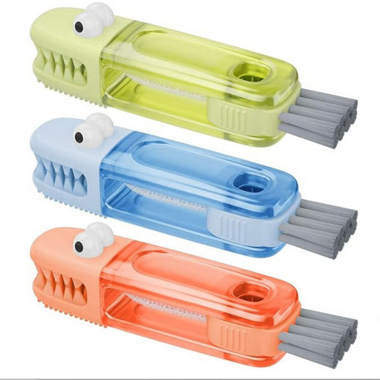 3-in-1 Crocodile Brush - Deep Cleaning for Narrow Cup Lids & Tableware Gaps