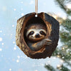 Sloth Handmade Animal Christmas Ornament CH010