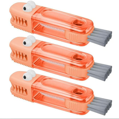 3-in-1 Crocodile Brush - Deep Cleaning for Narrow Cup Lids & Tableware Gaps