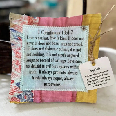 Prayer Quilt With Cross Inside