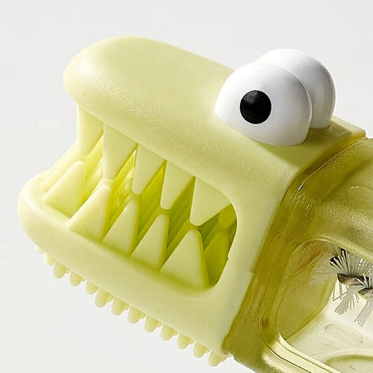 3-in-1 Crocodile Brush - Deep Cleaning for Narrow Cup Lids & Tableware Gaps