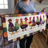 Rooster Rally Table Runner