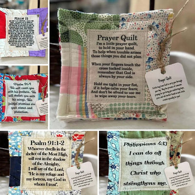 Prayer Quilt With Cross Inside