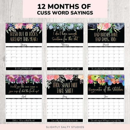 2025 Calendar For Tired-Ass Women