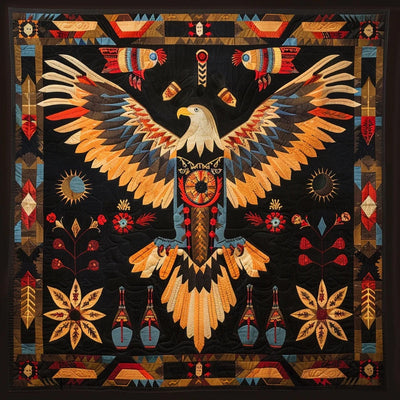 Eagle Native American Blanket - D257 - Premium Blanket