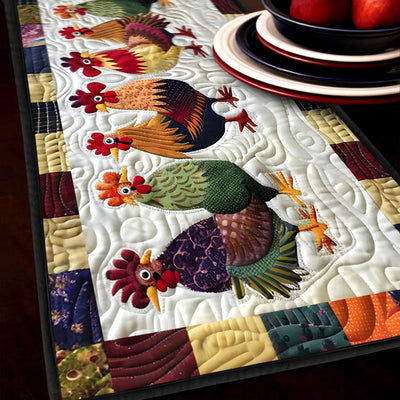 Rooster Rally Table Runner