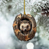 Hedgehog Handmade Animal Christmas Ornament CH037