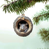 Hippo Handmade Animal Christmas Ornament CH047