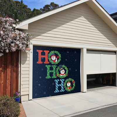 Christmas Ho Ho Ho Garage Door Covers F588