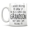 I Never Dreamed I'd Grow Up To Be A Super Cool Grandson But Here I Am Killing It - Mug