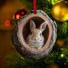 Bunny Handmade Animal Christmas Ornament CH004