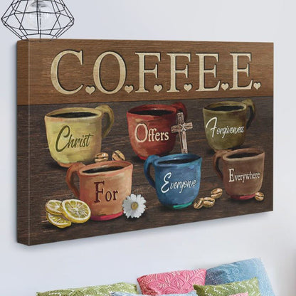 Coffee Cups - D370 - Gallery Wrapped Canvas Prints