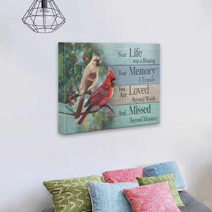 Your Life Was A Blessing - D365 - Gallery Wrapped Canvas Prints