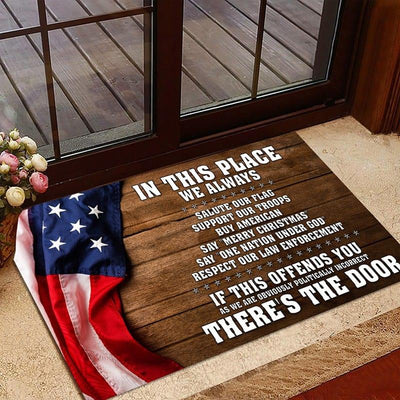 In This Place We Always - D325 - Doormat