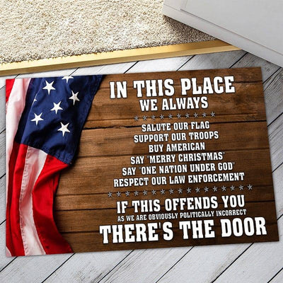 In This Place We Always - D325 - Doormat