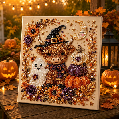 Halloween Pearl Diamond Art Kit – 3D Beaded DIY Art Kits for Adults