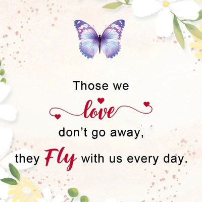 For Memorial - They Fly With Us Every Day Butterfly Bracelet