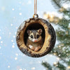 Opossum Handmade Animal Christmas Ornament CH007