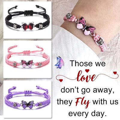 For Memorial - They Fly With Us Every Day Butterfly Bracelet