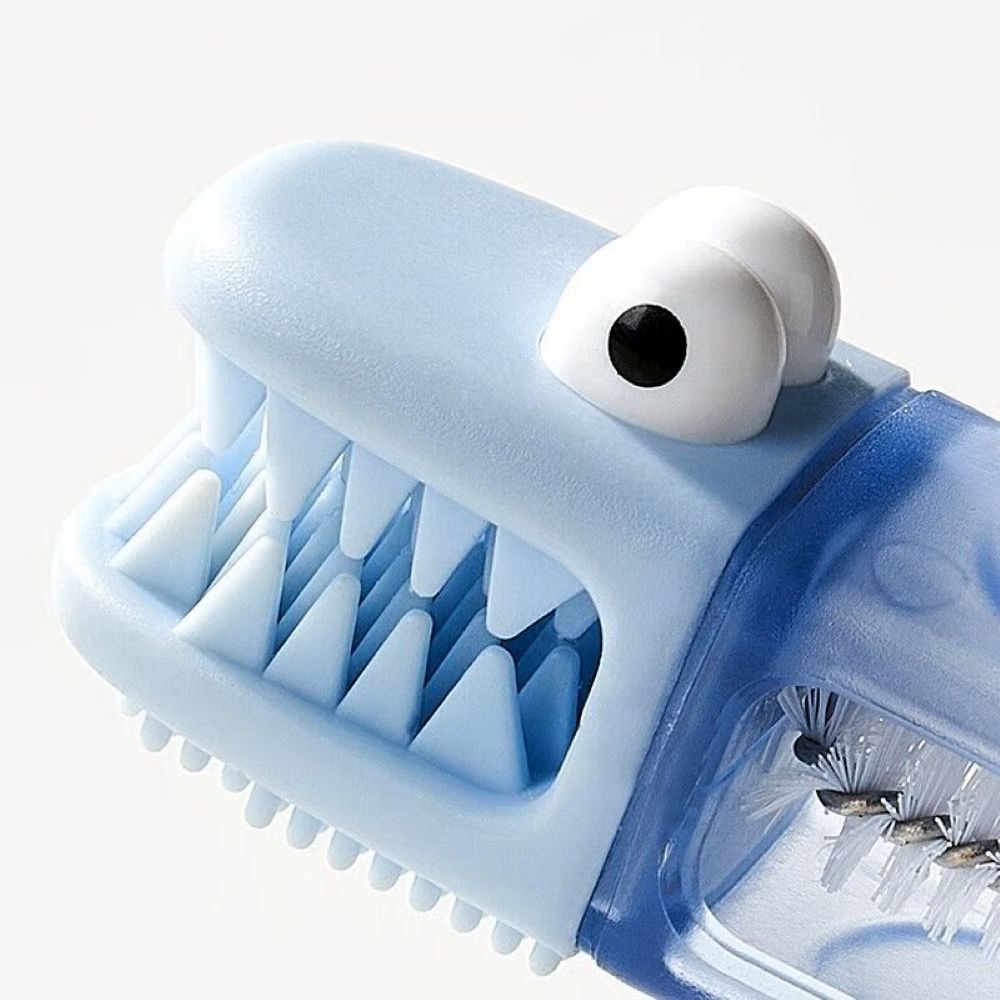 3-in-1 Crocodile Brush - Deep Cleaning for Narrow Cup Lids & Tableware Gaps