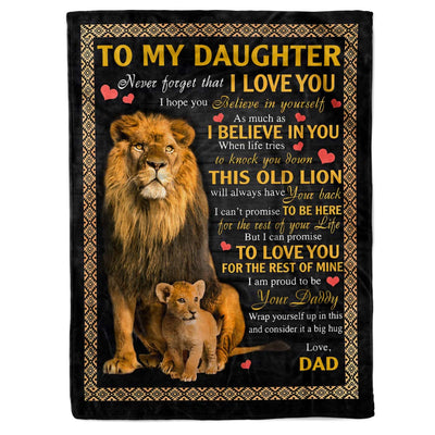 I Love You - A387 - Lion Premium Blanket