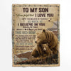 I Believe In You - A932 - Brown Bear Premium Blanket