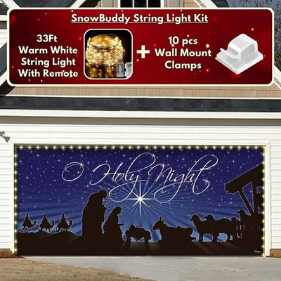 O Holy Night Christmas Garage Door Covers CC007