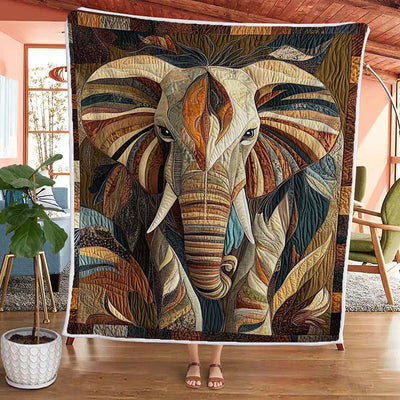 Midnight Wanderer Elephant Blanket - D221 - Premium Blanket