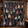 Guitar Motif Blanket - D297 - Premium Blanket