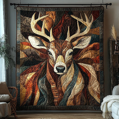 Woodland Majesty Elk Blanket - D302 - Premium Blanket