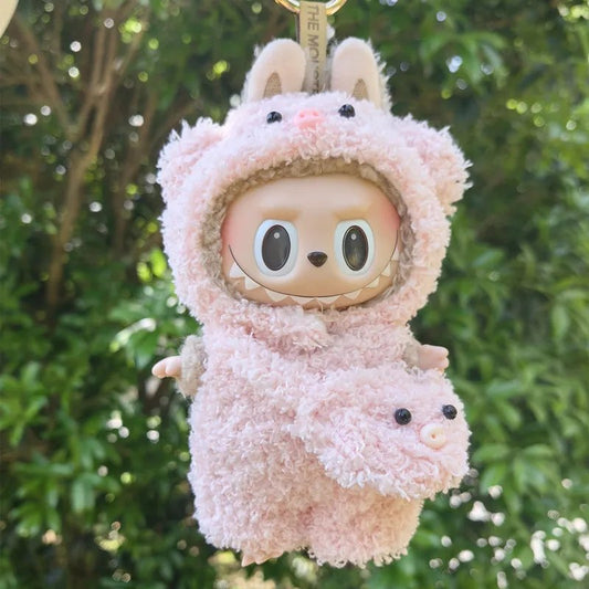 Labubu Pink Piglet Outfit D410
