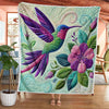 Colorful Hummingbird Blanket - H184 - Premium Blanket