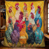 Radiant Roosters Blanket - H196 - Premium Blanket