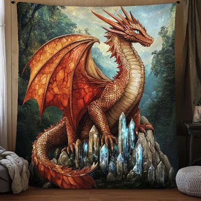 Frost Peak Dragon Blanket - H247 - Premium Blanket