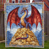 Mythic Wealth Dragon Blanket - H251 - Premium Blanket