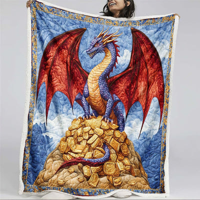 Mythic Wealth Dragon Blanket - H251 - Premium Blanket