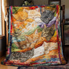 Slumbering Kitties Blanket - H258 - Premium Blanket