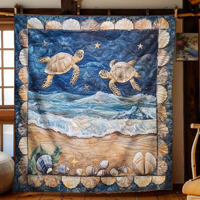 Marine Sea Turtles Blanket - H265 - Premium Blanket