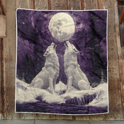 Mystic Moonlight Wolves Blanket - H272 - Premium Blanket