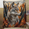 The Autumn Vintage Wolf Blanket - H280 - Premium Blanket