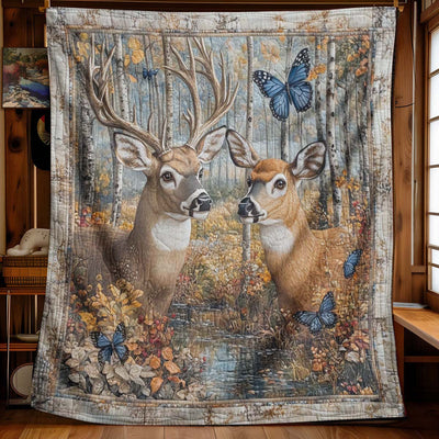 Frolic of the Deer Blanket - H283 - Premium Blanket