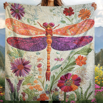 Whimsical Dragonfly Elegance Blanket - H292 - Premium Blanket