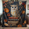 Bookish Owl Blanket - H294 - Premium Blanket