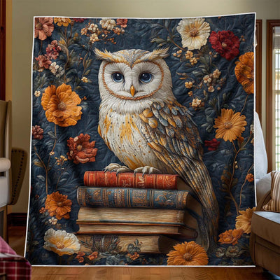 Bookish Owl Blanket - H294 - Premium Blanket