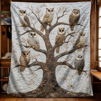 Owls in Vigil Blanket - H297 - Premium Blanket